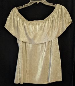 NWOT Sassy silver, and off the shoulder!!
